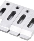 Pro Grade Stainless Wire EDM Jig Holder Set, 4 Piece Fixture Board Fixturing Tool With M8x1.25 Screws For Rock Solid Clamping On 70x22x12mm Workpieces, Durable EDM Ready Stainless Steel Construction