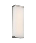 Go To Contemporary Float 18 Inch Led Wall Sconce in Brushed Nickel Dimmable ADA Compliant vertical aluminum mount