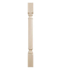 Traditional Cabinet Column In Rubberwood Unfinished For Cabinets Islands Mantels And Furniture Precision Carved With Crisp Details Ready To Stain Or Paint Height Thirty Five And A Half Inches