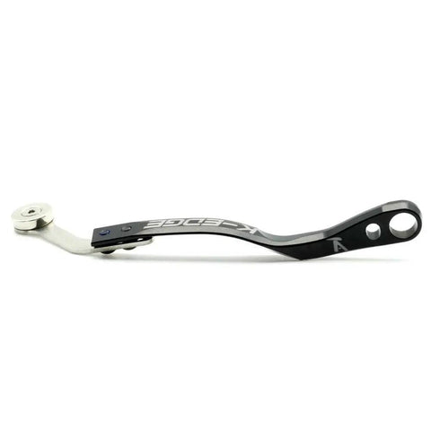 Side view of Pro Braze-On Bicycle Chain Catcher With Universal Power Meter Magnet, CNC Machined 6061-T6 Aluminum, showing its sleek design.