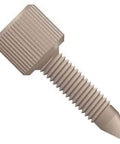Fingertight One-Piece Fitting With Long Thread For 1/16 Inch OD Tubing Natural PEEK 10-32 Coned