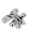 4 Pack Hidden Hinges For Cabinet Doors Zinc Alloy Invisible Hinge 180 Degree Swing Hidden Door Hardware Rust Resistant