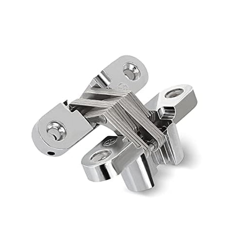 4 Pack Hidden Hinges For Cabinet Doors Zinc Alloy Invisible Hinge 180 Degree Swing Hidden Door Hardware Rust Resistant