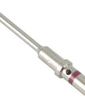 Solid As A Rock Watertight Dtm Series 18 And 16 AWG Pin Terminals Pack Of 500 Knockout Male Female Electrical Connector Contacts for Heavy Duty Auto Wiring Projects showing a single pin terminal with a silver finish.