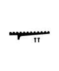 FENRIS Rear Picatinny Rail For Crossbow Black Aluminum No Fuss Easy Install With Screws And Self Locking Washers Adds Tactical Versatility