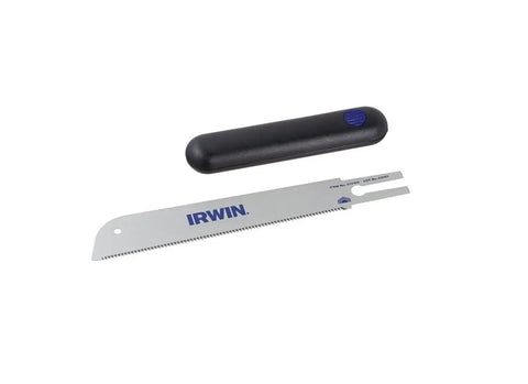 Precision Ground Dovetail Detail Saw For Fine Woodworking Heavy Duty Silver Hand Blade with black protective handle.