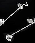 Rock Solid Sus 304 Stainless Steel Barn Door Latch With Hook And Eye Design Heavy Duty Rustproof Window Catch And Door Stop built tough.