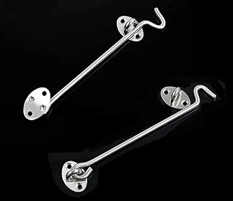Rock Solid Sus 304 Stainless Steel Barn Door Latch With Hook And Eye Design Heavy Duty Rustproof Window Catch And Door Stop built tough.