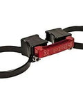 Rad Black Quick Release Fire Extinguisher Mount Rollbar Kit featuring two heavy-duty clamps for 1.85 inch rollbar pipes.