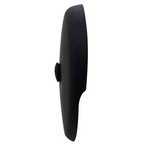 Side view of D93-62 One And A Half Inch Coarse Thread Tip-Toe Bathtub Drain Plug Trim Set With One-Hole Overflow Faceplate Matte Black