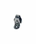 Marine 1/4 Inch Surface Mount Pulley Block With Nylon Sheave And Stainless Steel T304 for boat deck rigging, side view.