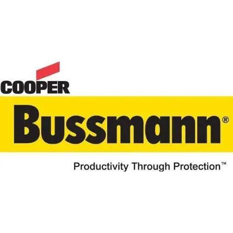 Cooper Bussmann logo with slogan 'Productivity Through Protection' on white background.