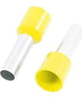 Pre Insulated Ferrule Terminals E6012 Kit 190 Piece Sleeve Connectors For 10 AWG Wire 6 Mm2 Cable Size Yellow Plastic And Metal Construction Durable DIY Friendly Crimp Ready For Auto Home And Workshop Electronics