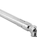 Milton S-921 pencil tire pressure gauge with built-in deflator valve, plated brass body
