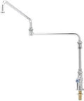 Single Pantry Mixing Faucet With 24 Inch Double Joint Swing Nozzle And Four And Five Eighths Inch Extension For Commercial Kitchens Multicolor Finish Built To Last Durable Steel Construction