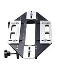 DIY Ready Door Hinge Jig For Woodworking Aluminum Alloy Hole Opener And Slotting Locator in tabletop view