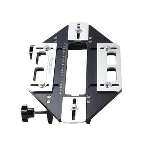DIY Ready Door Hinge Jig For Woodworking Aluminum Alloy Hole Opener And Slotting Locator in tabletop view