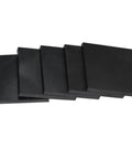 Five Pack High Purity Graphite Block Electrodes, 99.9% Pure, 100x100x3mm Rectangular Plates for Metallurgy