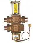 V148 Series Three Way Pressure Actuated Water Regulating Valve 1 Inch Union Sweat Connection Monel Seat Controls Refrigerant Head Pressure Built Like A Tank For No Sweat Commercial Installation displayed from the top angle.