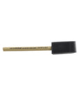 1 Inch Poly Foam Brush Set Pack Of 48 For Smooth, Even Paint Application with ergonomic black handle, side view