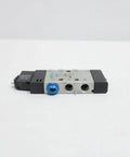 Compatible 1/8 Inch Pneumatic Solenoid Valve 24V DC 8 Bar Fit For CPE14 M1BH 5L, side view on white background