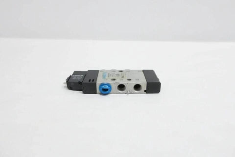 Compatible 1/8 Inch Pneumatic Solenoid Valve 24V DC 8 Bar Fit For CPE14 M1BH 5L, side view on white background