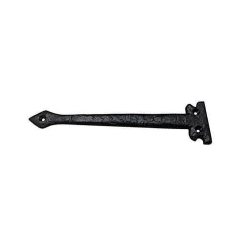 Agee Heavy Duty 7 Inch Antique Cast Iron Strap Hinge, Matte Black, for Vintage Barn Doors, Gates, Furniture, Exterior Decor