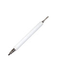 Top Shelf Printer Rubber Roller Replacement For Zebra 170 Xi Series Barcode Printers, white rubber feed roller with metal shafts.