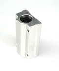 Solid Core 8mm Long Linear Slide Units Roll Smooth With Pure Ball Bearing Action Built Damn Tough For Heavy Loads, aluminum block.