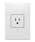 Slick 15 Amp Single Decora Outlet Featuring Tamper Resistant Shutters And Included Wall Plate For No Fuss Wiring And Fresh Home Upgrades 10 Pack White