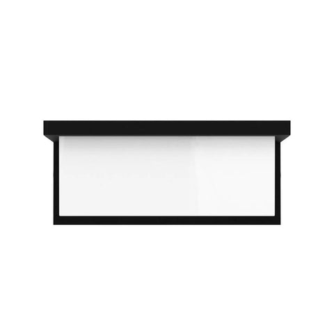 Outdoor Wall Porch Light LED Matte Black Exterior Lamp IP65 Waterproof With Three Color Temperature Options front view