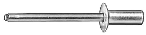 Heavy Hitter 50 Pack Closed End Rivets 3/16 X 1/8-1/4 Grip Aluminum Body Steel Mandrel Dome Flange Head High-Strength Fastener Kit For Truck Bed Repair Auto Parts And Shop Projects That Need To Stay Put No Shaking Loose Ever Dude