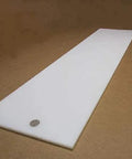 Tough As Nails White UHMW Polyethylene Sheet Five Sixteenth Inch Thick Twelve By Forty Eight Inches Standard Heavy Duty Low Friction