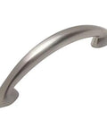 10 Pack Satin Nickel Modern Cabinet Hardware Arch Handle Pull With 2-1/2 Inch Hole Centers, 3-1/16 Inch Overall Length