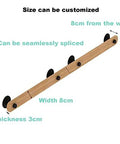 Top Shelf Pine Wood Stair Handrail featuring smooth non slip grip, customizable size, 8cm width and 3cm thickness for indoor safe use.