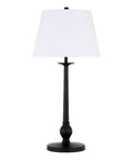 68 Inch Tall Floor Lamp With White Linen French Drum Shade In Blackened Bronze Finish, Dope Modern Standing Light For Your Living Room Vibe, Durable Linen Shade, Fits Up To 100W Incandescent Or 9W LED