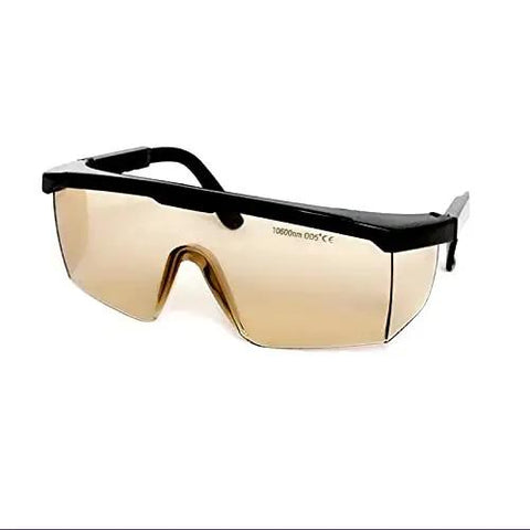 Pro-Tier CO2 Laser Safety Goggles Delivering Badass OD5 Plus Coverage For 10600nm Hazards, lightweight design for comfortable fit.