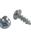 Wood Screws With Truss Head, Phillips Square Drive, Size Six, Three Eighths Inch, Deep Thread, Sharp Point, Black Phosphate Finish, 30,000 Piece Box, Heavy Duty Cabinet And Furniture Fasteners For DIY And Pro Projects.
