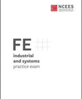 Book FE Industrial and Systems Practice Exam with NCEES logo on white cover