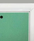 Detail of Heavy Duty 16 By 16 Inch Aluminum Access Panel With Ready Install Frame For Drywall Or Drop Ceiling providing easy access.