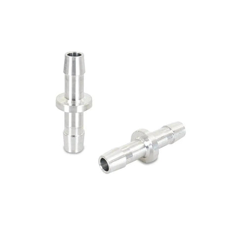 Close-up of metal connectors from Beefed-Up Universal 13-Row Stacked-Plate Transmission Cooler Kit For Heavy Towing Duties