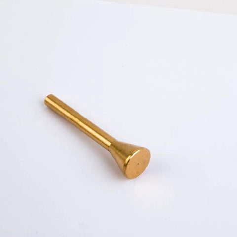 Premium Acrylic Router Base Plate 6.5 Inch Built Tough For Bosch And DeWalt Routers, gold metal tool on white background.