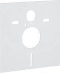 Sound Deadening Wall Mounted Bowl Connection Kit White For Wall Hung Toilets And Bidets Includes Insulation Pad And Hardware