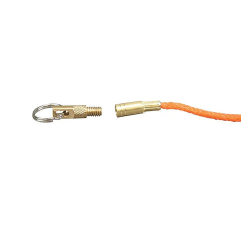 Magnetic Wire And Cable Pulling System Pro Grade Electrician Tool with orange nylon leader and metal swivel eyelet