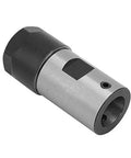 Collet Block For CNC Lathe Chuck Holder With 16mm Clamp Rod, ER20 Style High Precision Shaft Clamp Tool, side view, metal body