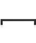Eight Inch Square Cabinet Handles Matte Black Pulls For Kitchen Drawers And Cabinets Set Of Eighteen Durable Hardware For Cupboards