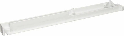 Left Crisper Drawer Glide Replacement For Refrigerator Fits WR72X239 With Easy Install Durable Plastic Track shown in white