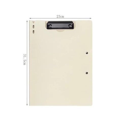 All In One A4 File Folder With Double Clip Multi Color Design Writing Pad Data And Contracts Archiving Eco Friendly Office Organizer For Documents Boss Grade Durable Finish Green, beige A4 folder with black double clip and size markings