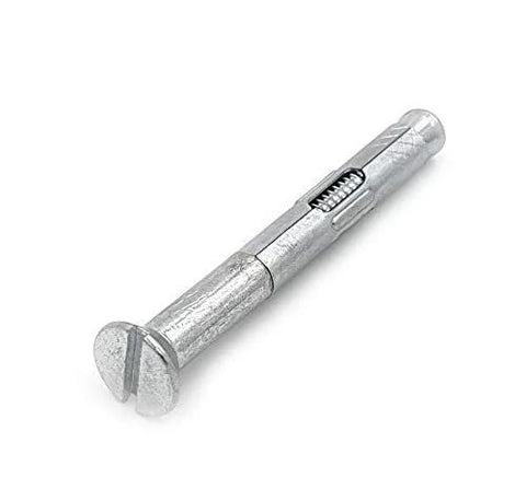 One Quarter Inch By Two Inch Flat Sleeve Anchor Zinc Plated For Masonry Concrete Brick And Block Versatile 360 Degree Expansion