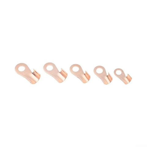 Awesome 70 Piece Ring Terminals Kit With OT10A To 50A Crimp Lugs For Heavy Duty Wire Connections And Welding Cables In Diverse Sizes For Pro And DIY Projects That Need Solid Conductivity And Easy Assembly, five copper ring terminals